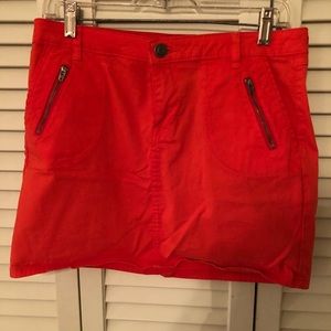 Gap orange denim skirt